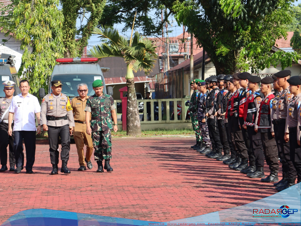 Polres Nias Laksanakan Apel Gelar Pasukan Operasi Keselamatan Toba 2025